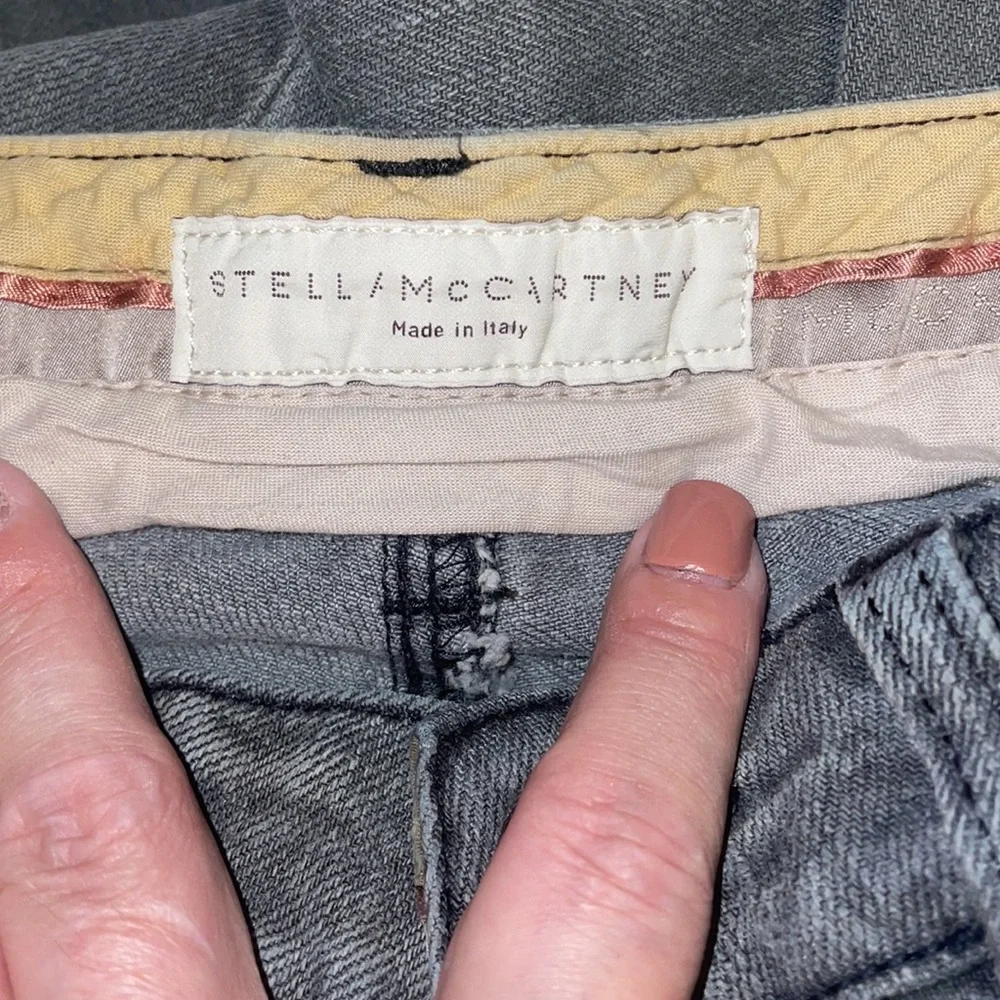 Stella McCartney luxury, grey, super skinny, zipper jeans sz. 29 - Picture 5 of 6